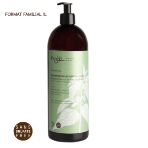 Shampooing au savon d'Alep certifié Cosmos Organic 500 ml cheveux gras